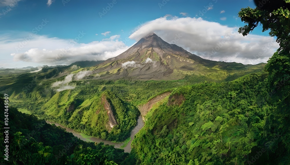 Fototapeta premium mountain and clouds