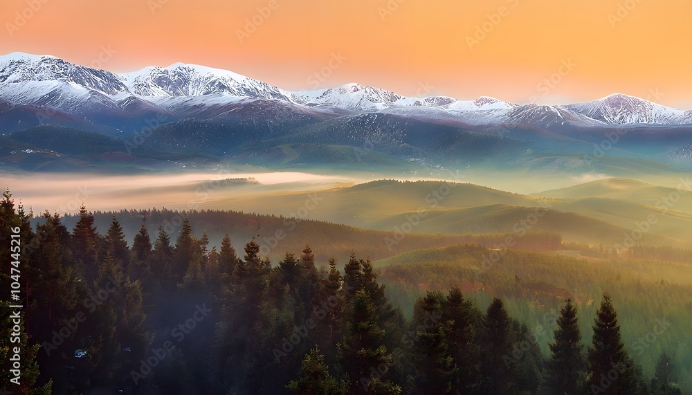 Obraz premium Stunning View of the Troodos Mountains