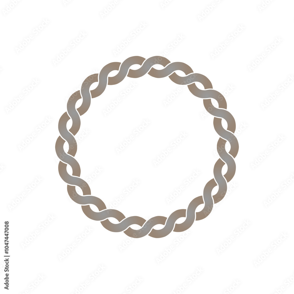 Round rope frame. Circle ropes, rounded border and decorative marine cable frame circles. Round rope frame. Circle ropes, rounded border and decorative marine cable frame circles.