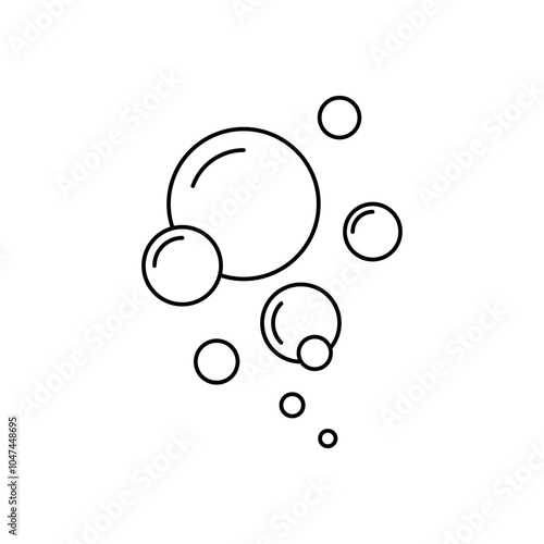 Bubble soap vector icon.