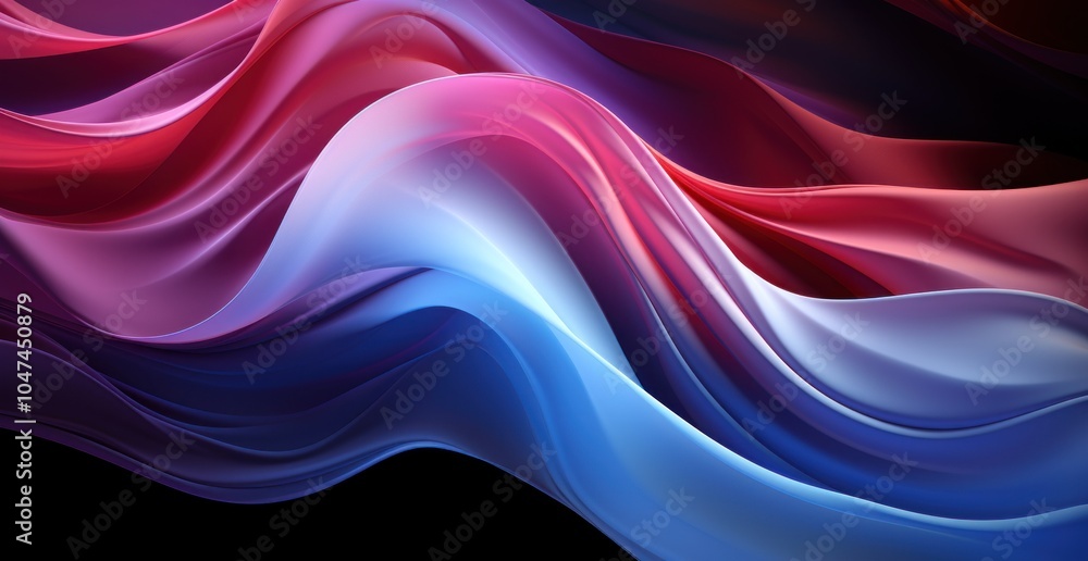 A vibrant abstract wave design featuring flowing colors in shades of pink, blue, and purple. A vibrant abstract wave design featuring flowing colors in shades of pink, blue, and purple.