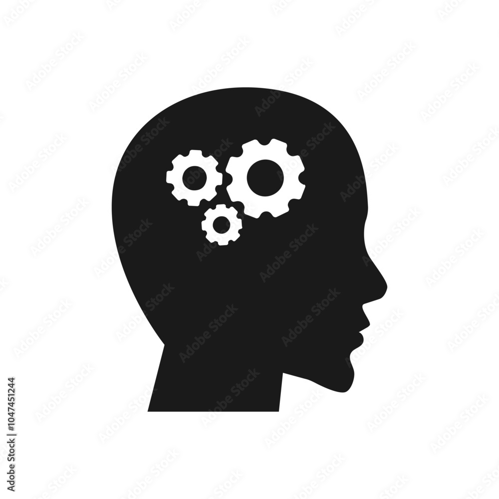 head with gears head with gears
