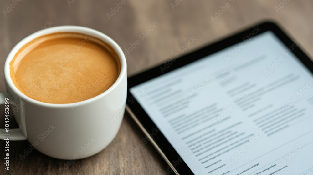 Coffee and Tablet for Business Planning Session Coffee and Tablet for Business Planning Session