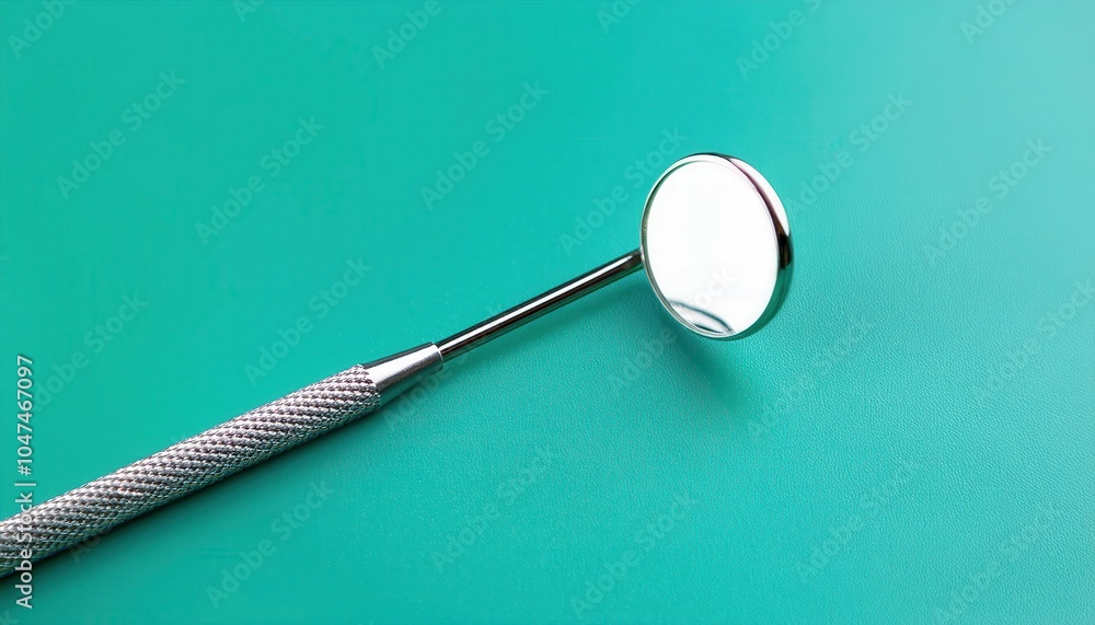 Close-Up of Professional Stainless Steel Dental Instruments on Mint Green Surface. Examination Mirror and Scalers Used in Precision Oral Hygiene, Diagnostic Procedures, and Routine Dental Checkups Close-Up of Professional Stainless Steel Dental Instruments on Mint Green Surface. Examination Mirror and Scalers Used in Precision Oral Hygiene, Diagnostic Procedures, and Routine Dental Checkups
