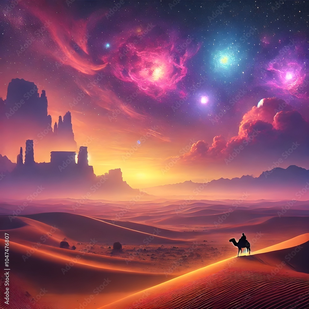 Fototapeta premium sunrise in the desert
