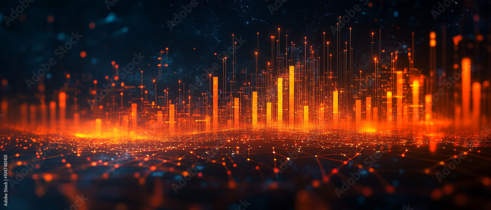 Fototapeta premium Abstract Business Background, Versatile 3D Rendering Art Wallpaper Design