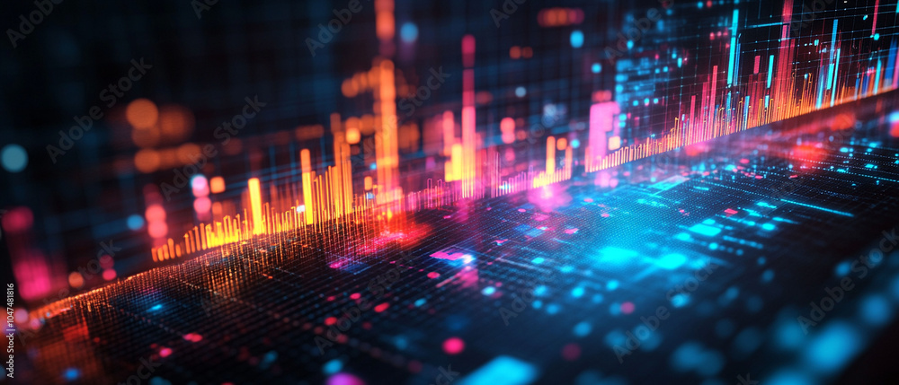 Fototapeta premium Abstract Business Background, Versatile 3D Rendering Art Wallpaper Design
