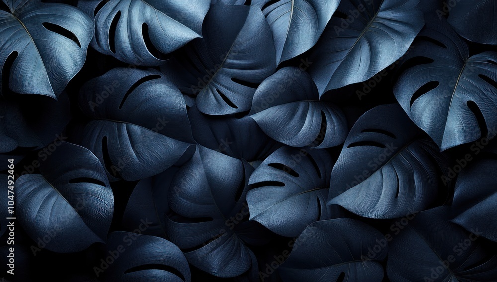 Fototapeta premium Dark Tropical Leaves