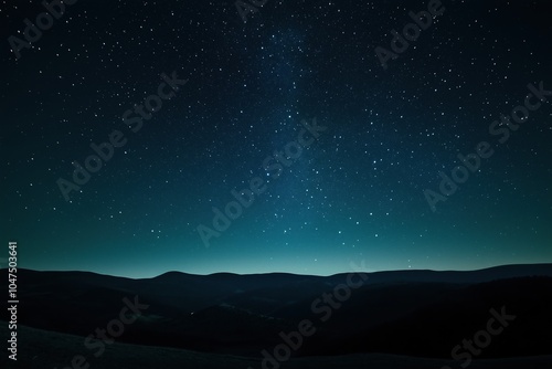 Wallpaper Mural A dark sky with a few stars and a large cloudless night Torontodigital.ca