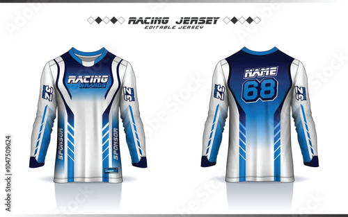 Long sleeve Motocross jersey design, soccer, basketball jersey, football, cricket, racing, gaming, hockey, handball, cycling latest jersey for sublimation sports design