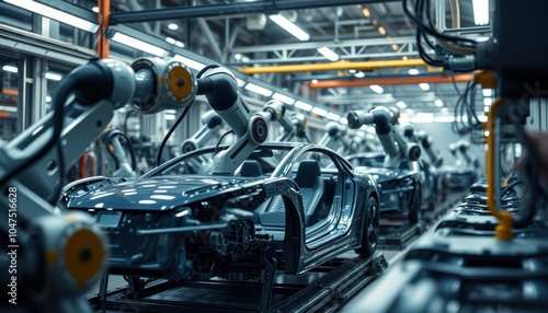 Automated vehicle assembly line