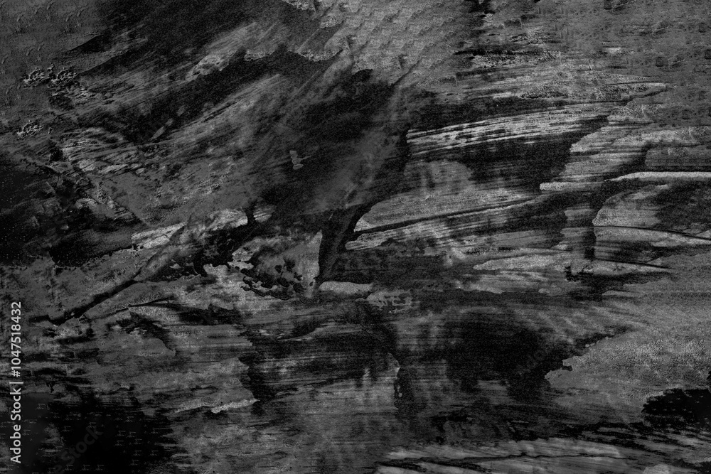 Abstract black and white grunge painting surface texture background Abstract black and white grunge painting surface texture background
