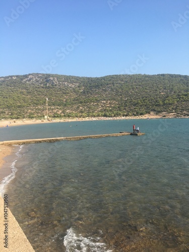 view from the beach