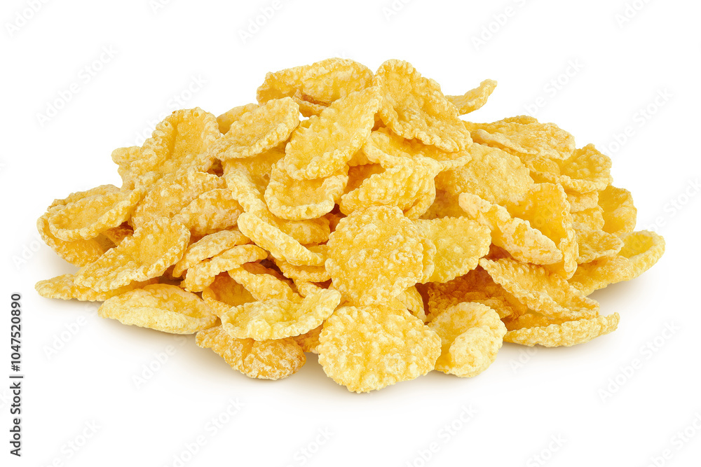 Cornflakes isolated on white background. Cornflakes isolated on white background.