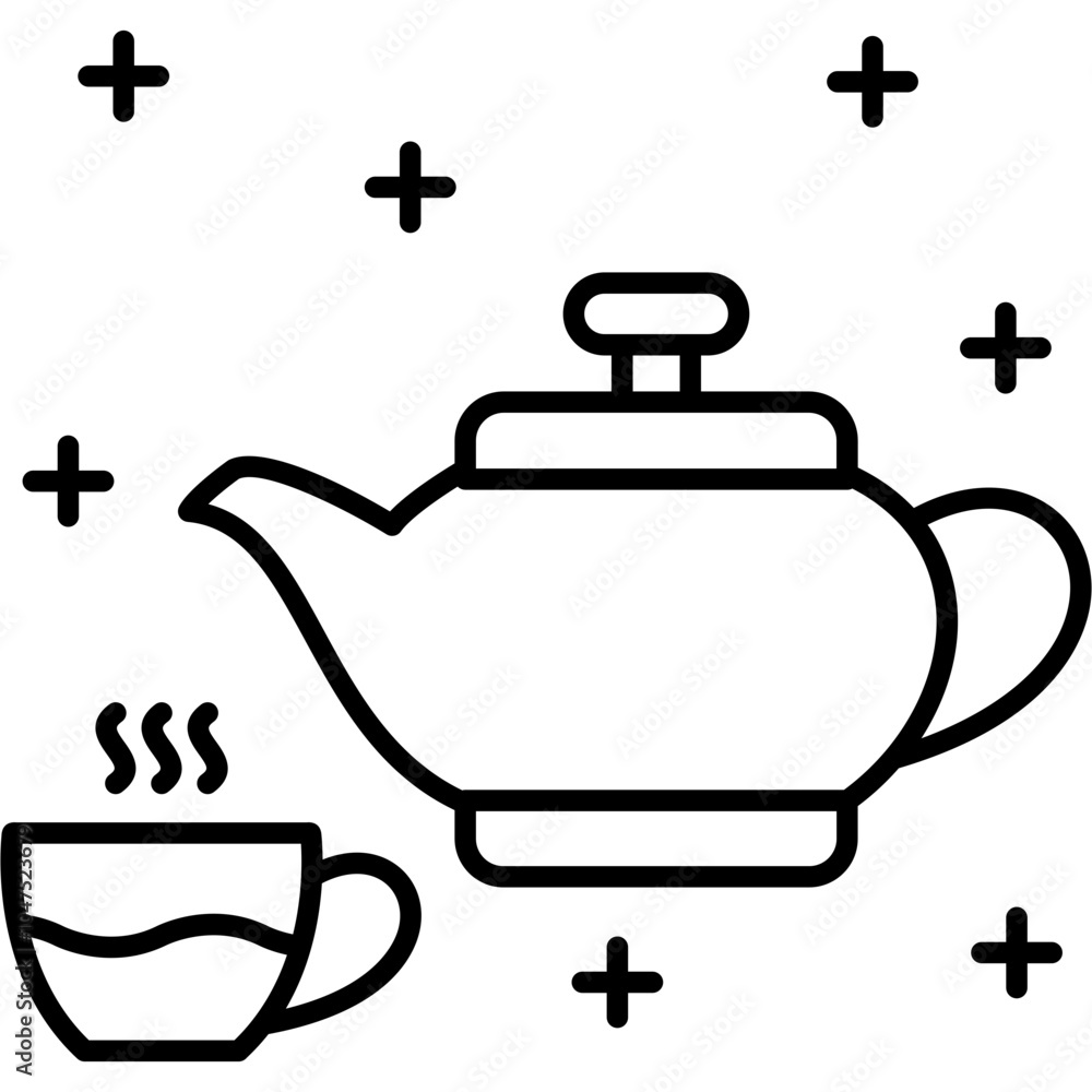 Obraz premium Tea Pot Icon