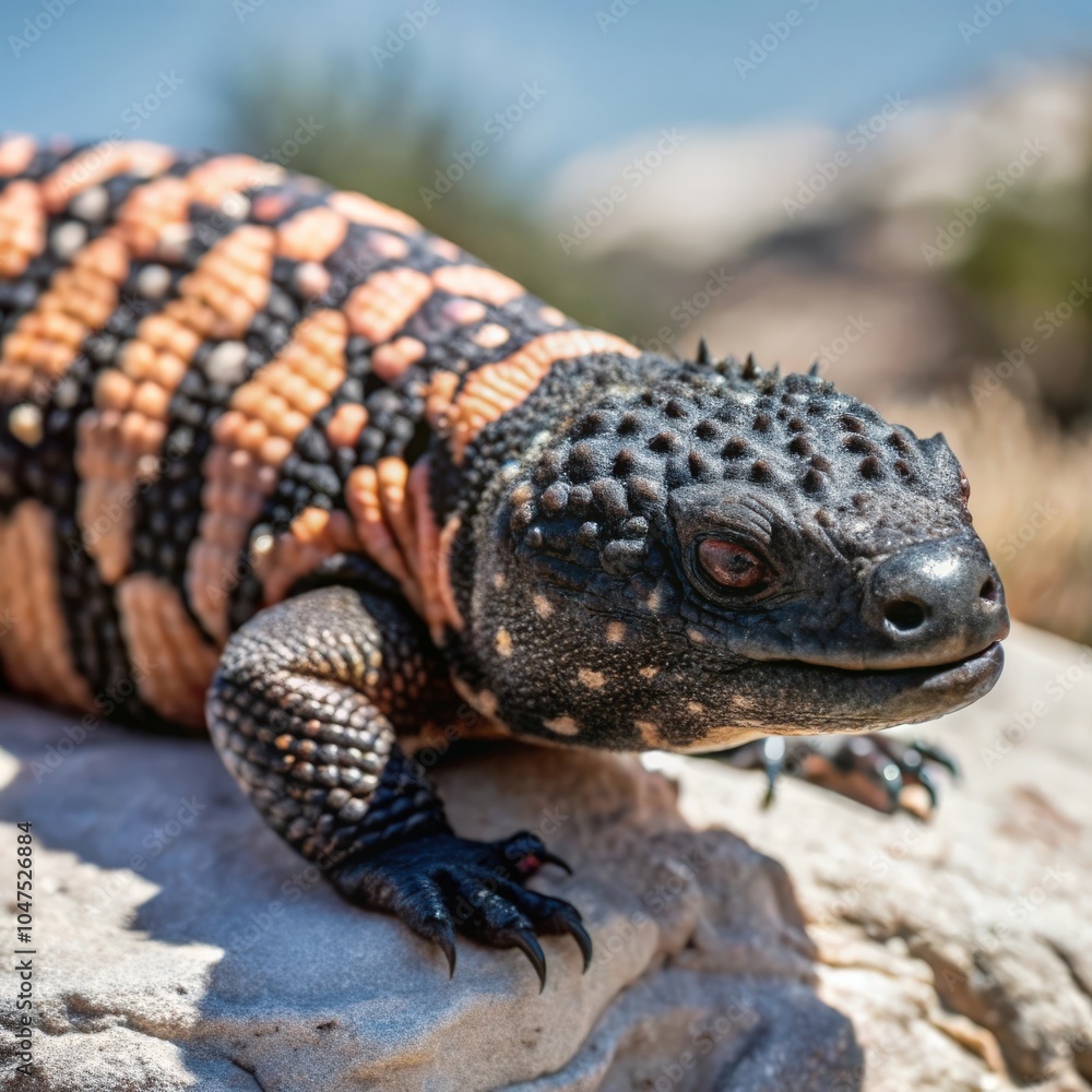 a gila monster animal natural background