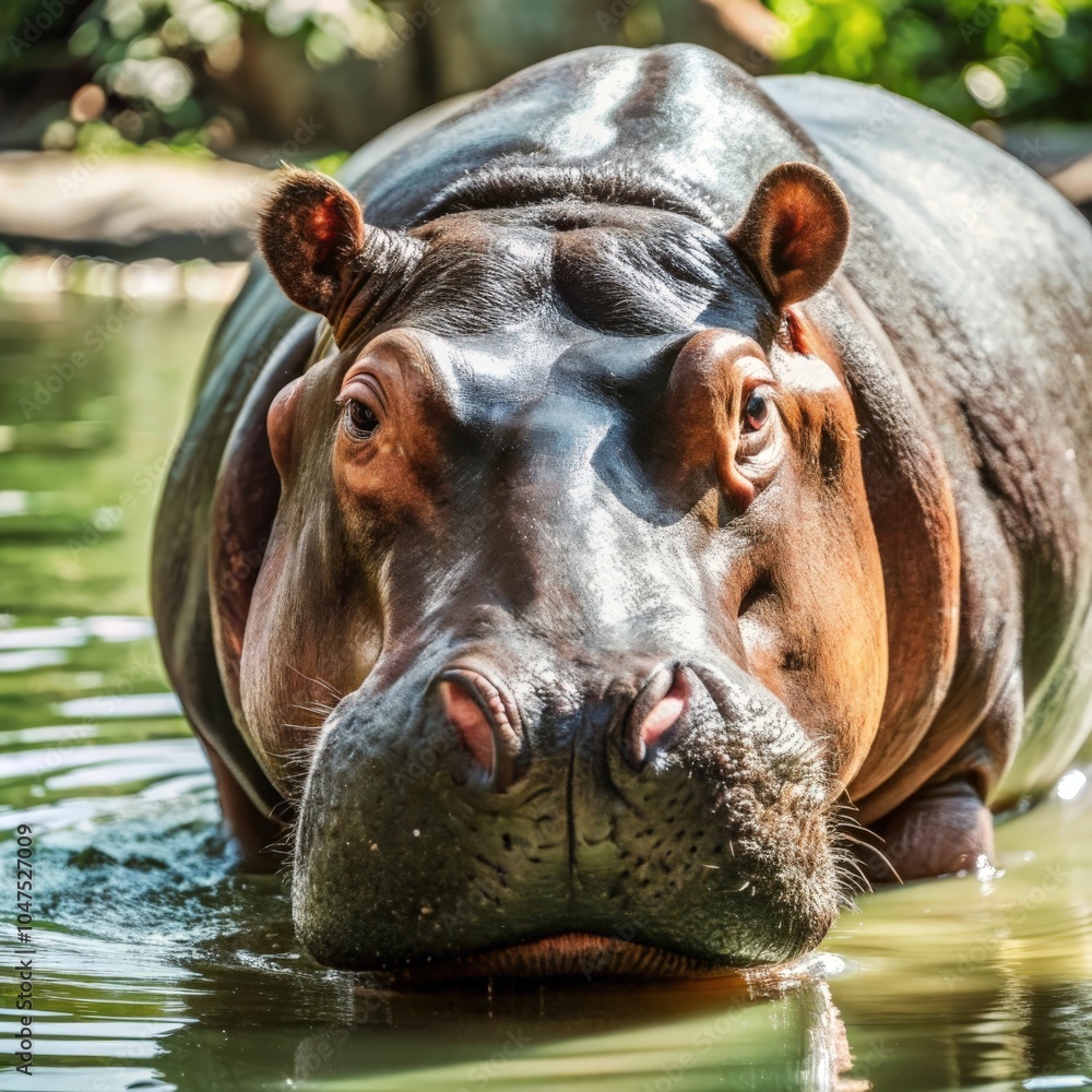 a hippopotamus animal natural background a hippopotamus animal natural background