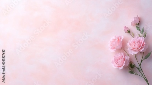 Summer Beauty: Pink and White Angelica Roses in Full Bloom