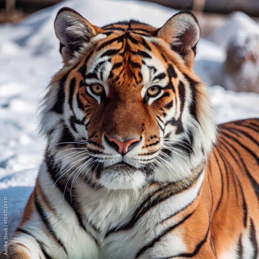 Obraz premium a tiger animal natural background