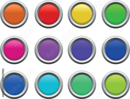 Free Download Circle buttons set - GFXLoad