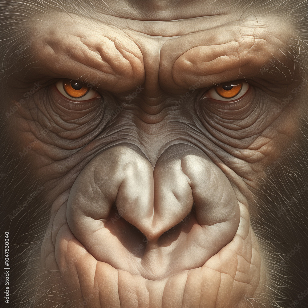 Ape creative digital illustration graphic design. Ape poster. Monkey t-shirt concept graphic badge. AI artwork. Ape creative digital illustration graphic design. Ape poster. Monkey t-shirt concept graphic badge. AI artwork.