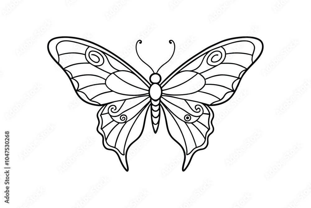 Butterfly Icon Vector Illustration – Simple and Elegant Nature Symbol for Minimalist Wildlife Design Butterfly Icon Vector Illustration – Simple and Elegant Nature Symbol for Minimalist Wildlife Design