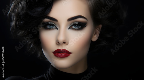 Wallpaper Mural portrait of a woman with make up Torontodigital.ca