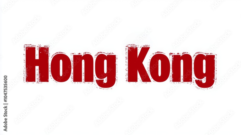 Hong Kong City symbol art poster Display Typography. Hong Kong City symbol art poster Display Typography.