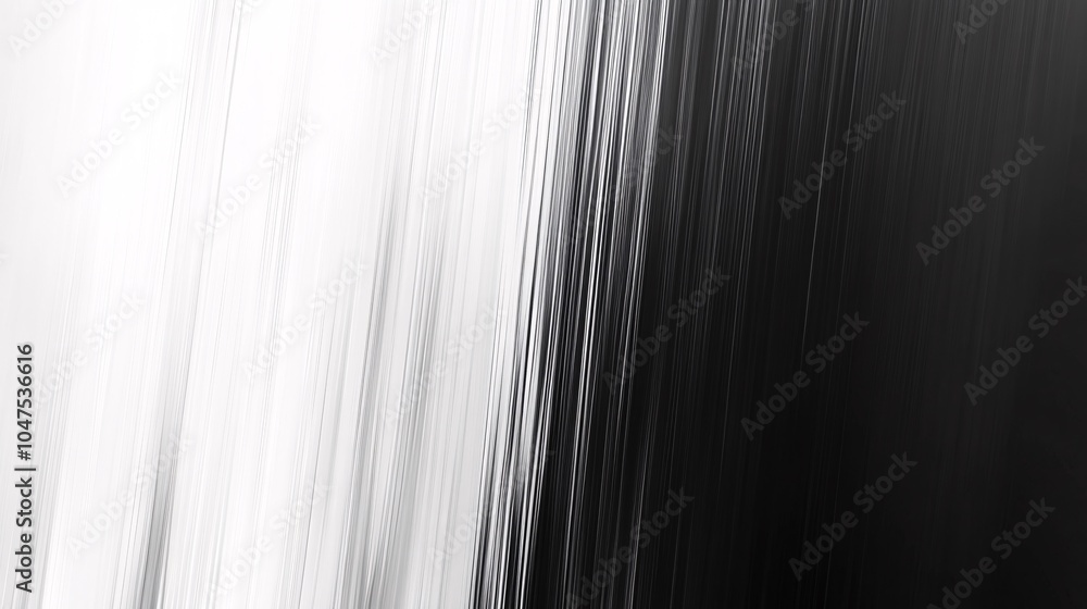 Fototapeta premium Abstract monochrome pattern with blurred lines, creating a gradient effect from white to black.