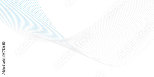 Abstract vector background with blue wavy lines. Blue wave background. Blue lines vector illustration. Curved wave. Abstract wave element for design.