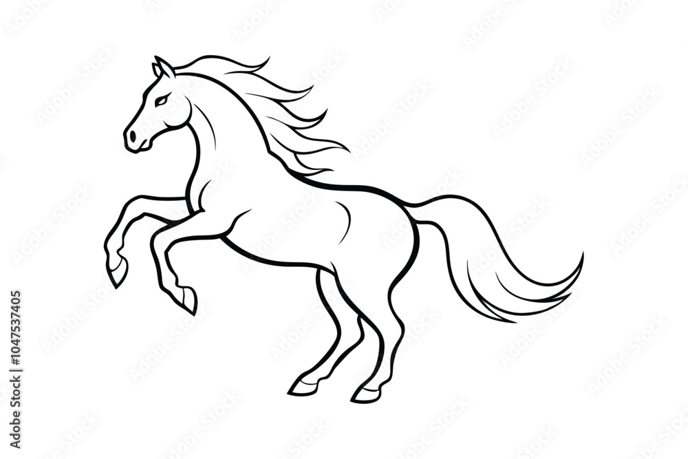 Jumping Horse Line Art Vector Illustration – Graceful and Dynamic Equine Design for Elegant and Spirited Art Jumping Horse Line Art Vector Illustration – Graceful and Dynamic Equine Design for Elegant and Spirited Art