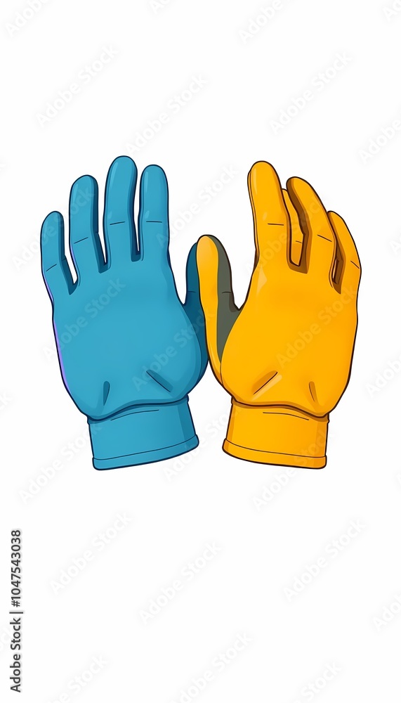 Obraz premium Construction Work Gloves Isolated