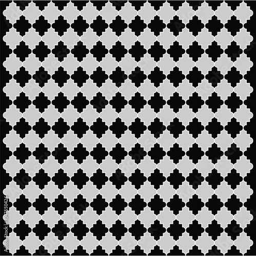 Foto Black Seamless Oriental  Pattern