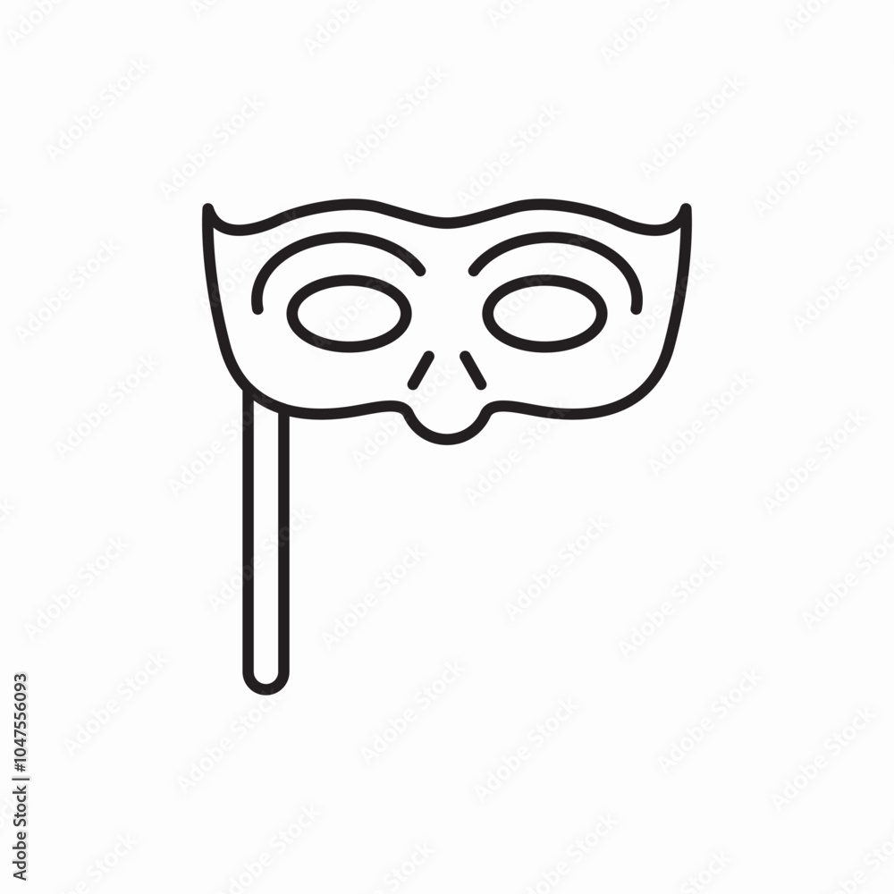 festival mask icon sign vector festival mask icon sign vector