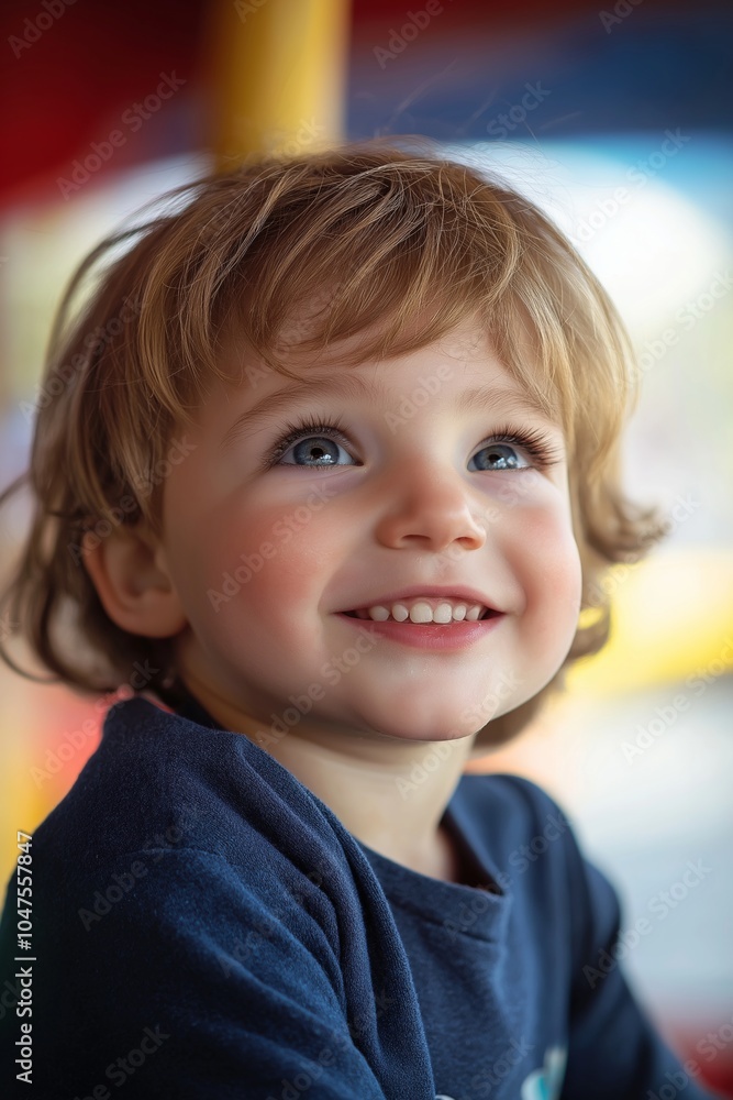 A cheerful child with a wide smile and bright eyes in a vibrant, colorful setting evoking happiness and joy. A cheerful child with a wide smile and bright eyes in a vibrant, colorful setting evoking happiness and joy.