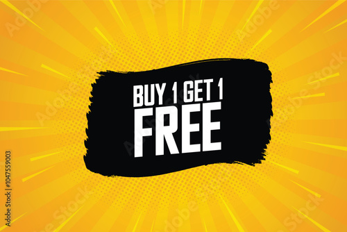 buy one get on free banner