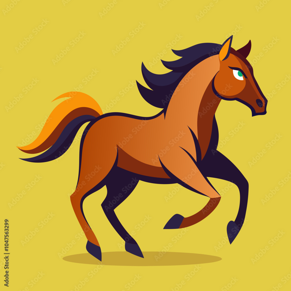 horse cartoon isolated on white horse cartoon isolated on white
