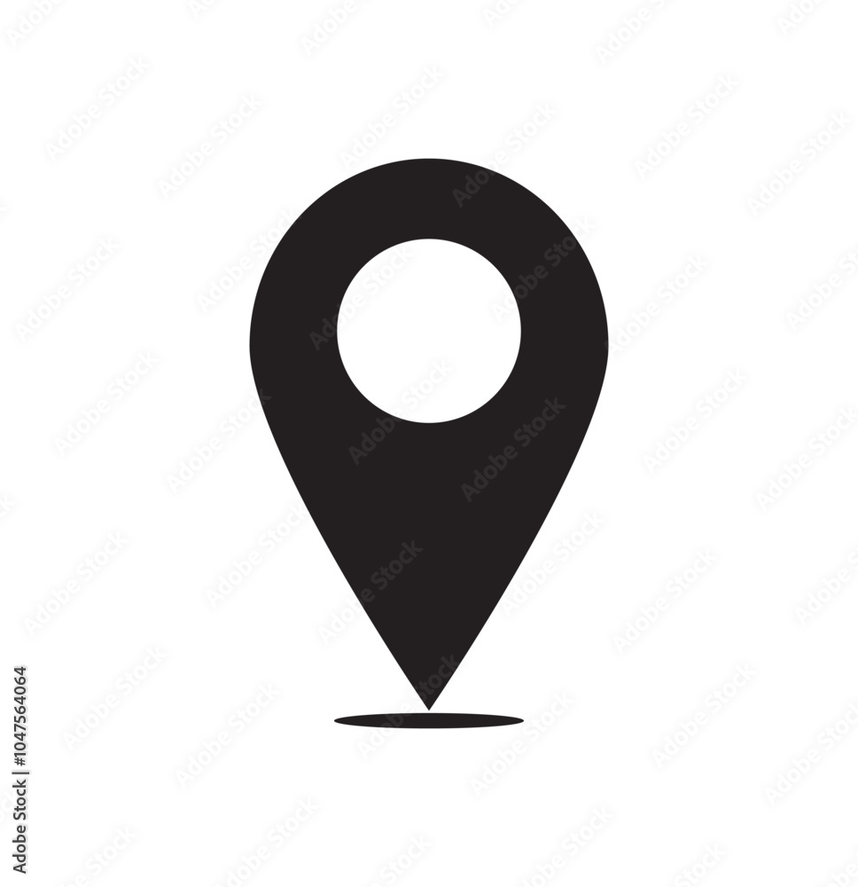 vector icon of simple forms of point of location. vector icon of simple forms of point of location.