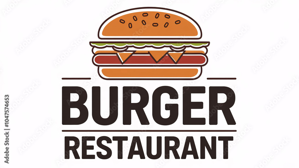 Burger restaurant icon business logo design , hamburger vector isolated on transparent background Burger restaurant icon business logo design , hamburger vector isolated on transparent background