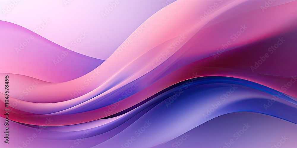 Abstract purple and blue waves