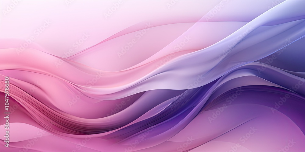 Fototapeta premium Abstract pink and blue waves