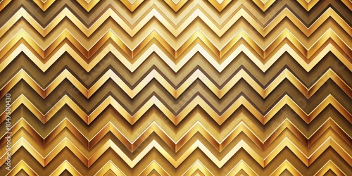 Golden Chevron Pattern with 3D Texture, Chevron, Gold