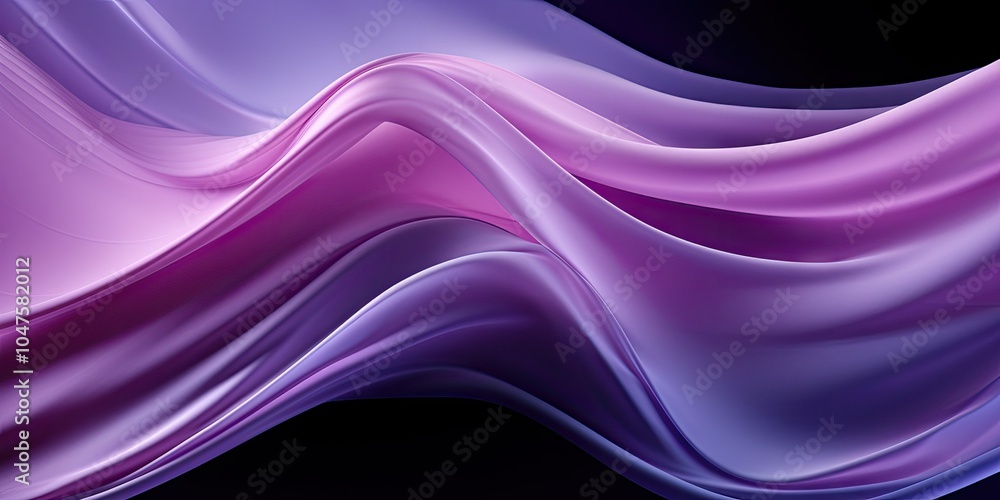Fototapeta premium Abstract purple waves.