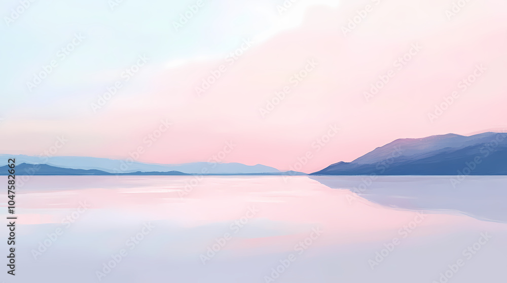 Obraz premium lake and mountains