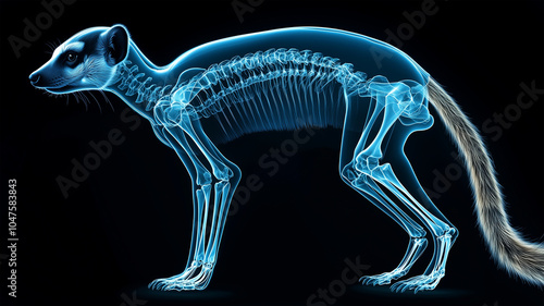 Wallpaper Mural ミーアキャットのX線骨格図 Torontodigital.ca