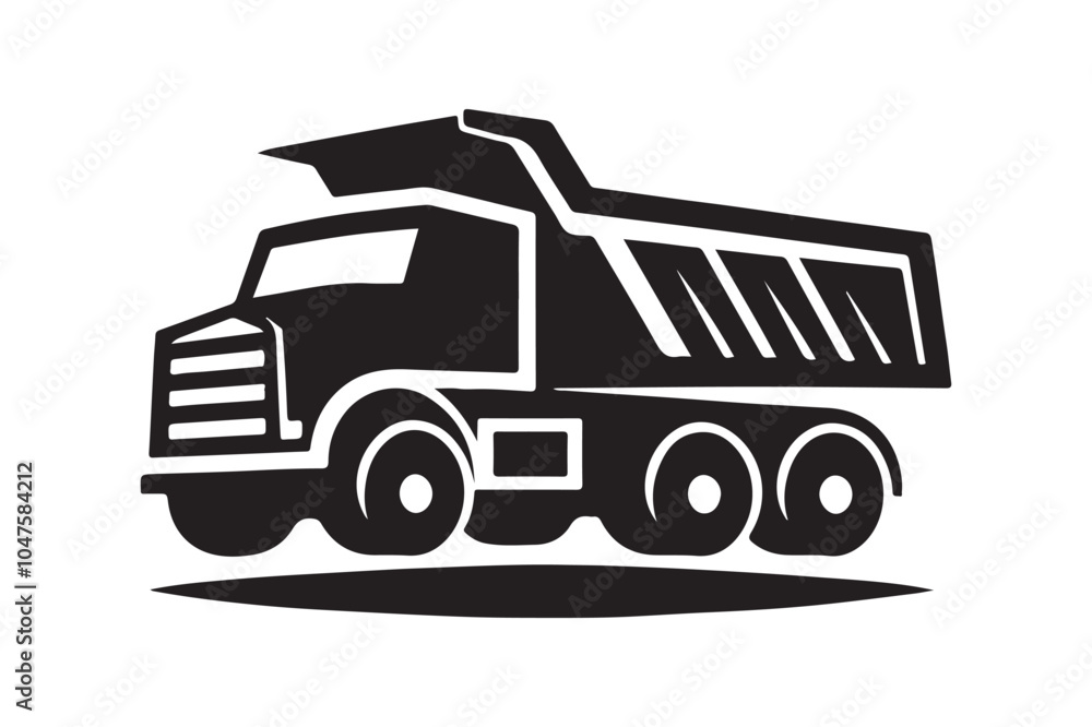 Dump Truck Silhouette Vector Illustration – Perfect for Construction Graphics Dump Truck Silhouette Vector Illustration – Perfect for Construction Graphics