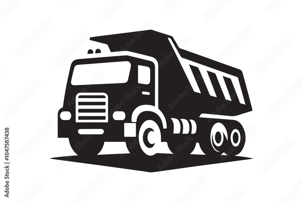 Dump Truck Silhouette Vector Illustration – Perfect for Construction Graphics Dump Truck Silhouette Vector Illustration – Perfect for Construction Graphics