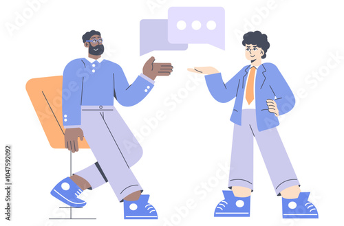 Businessman. Flat Vector Illustration