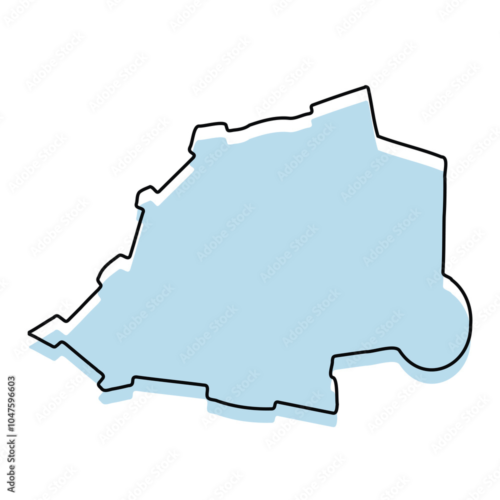 VATICAN Map with with body and Outline Isolated on white Background VATICAN Map with with body and Outline Isolated on white Background