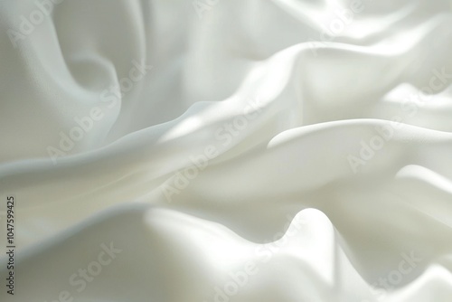 Abstract Draped White Fabric Texture